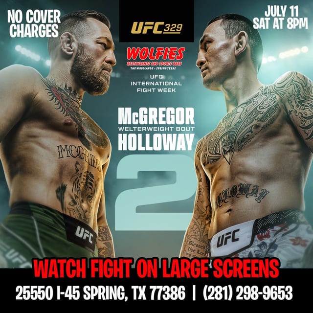 UFC 329 Fight Night at Wolfies